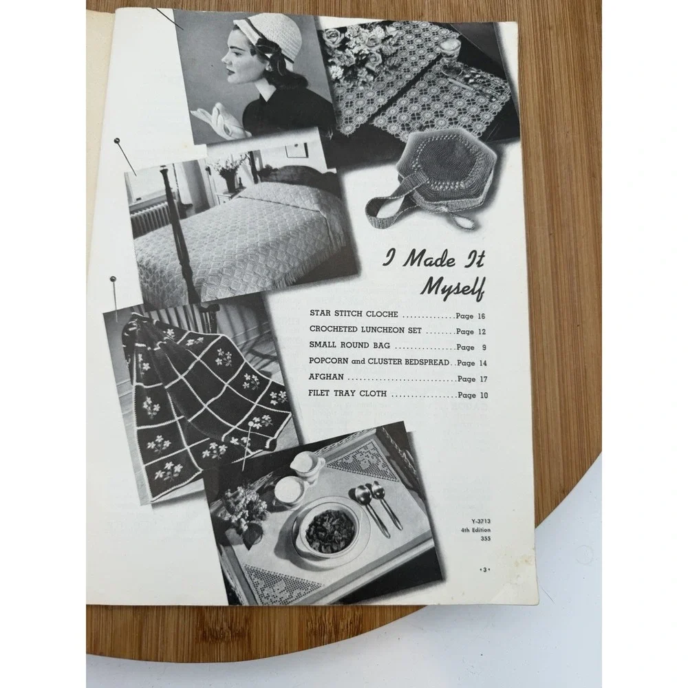 VTG Learn How Book‎ Coats & Clark Book No. 170-A Crochet Knit Tatting Embroidery